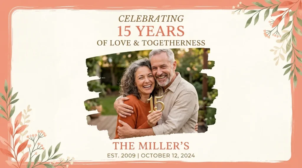 Couple embracing warmly representing 1st to 5th wedding anniversary quotes for parents