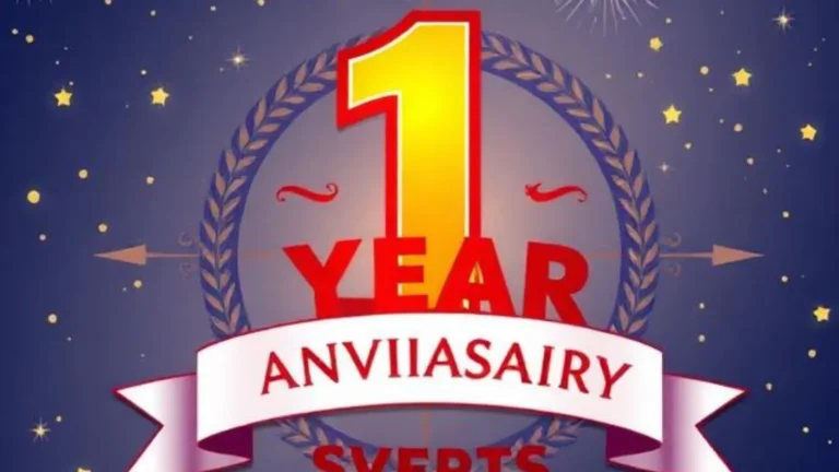 1 Year Anniversary Caption