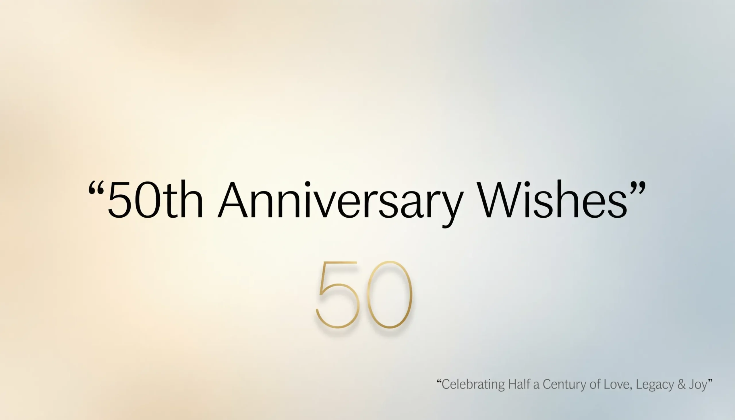 50th anniversary wishes