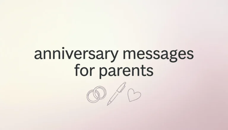 Anniversary Messages for parents