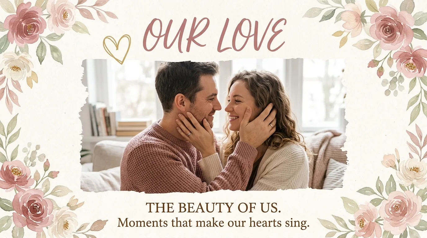Husband looking tenderly at wife illustrating anniversary quotes for wife from husband