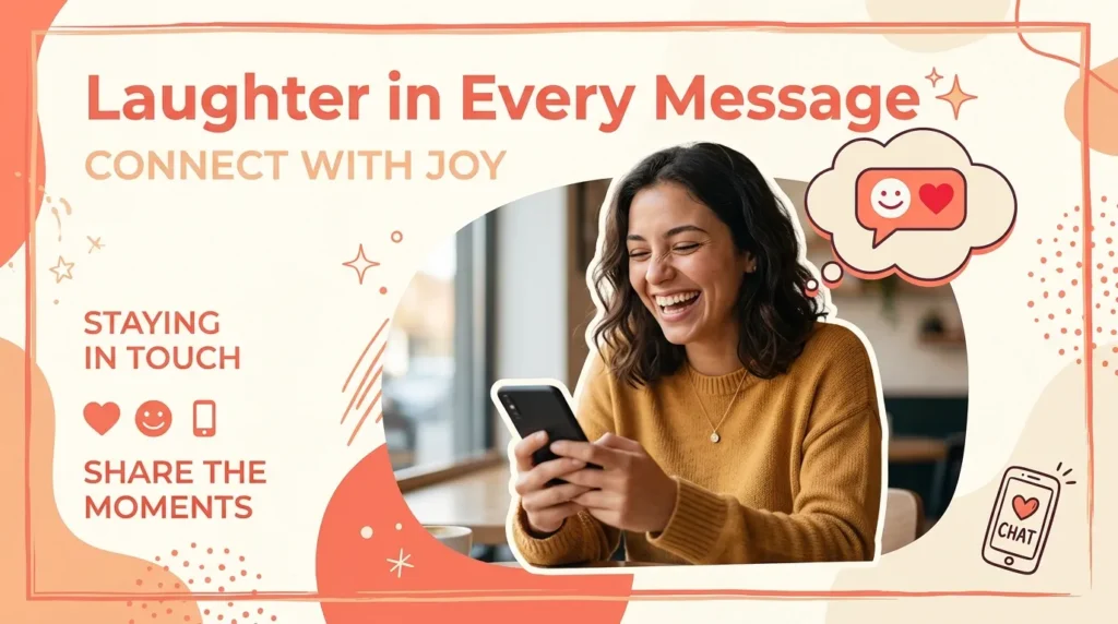 Adult child texting playfully illustrating funny anniversary texts to send parents