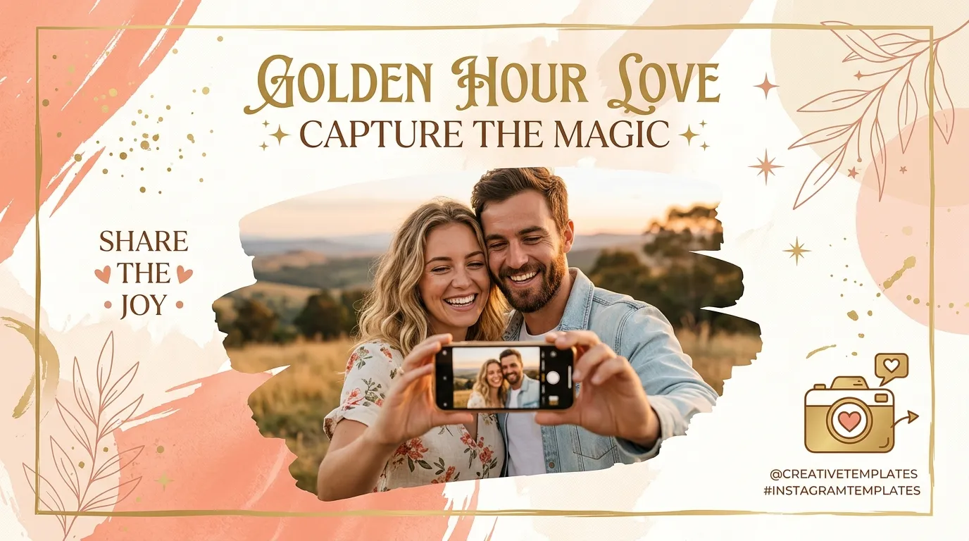Couple taking a selfie together for Instagram caption-worthy anniversary quotes design