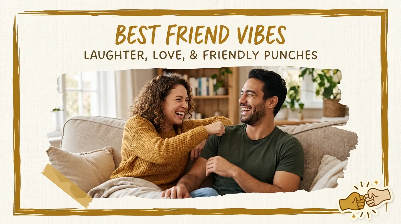 Couple laughing casually representing wishes for the husband who's also your best friend
